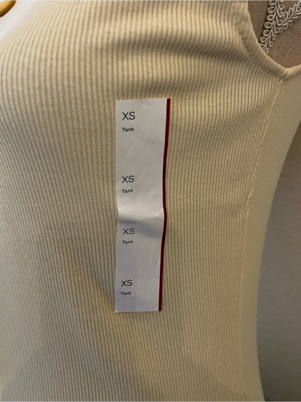wild fable Pale Yellow Ribbed Button-Front Tank - Picture 4 of 6